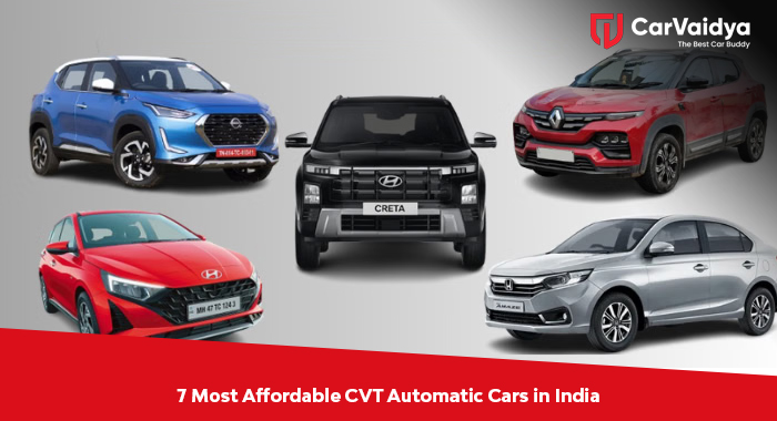 7 Most Affordable CVT Automatic Cars in India