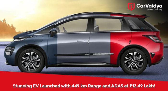 Stunning EV Launched with 449 km Range and ADAS at ₹12.49 Lakh!
