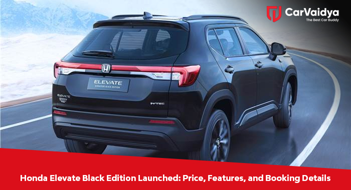 Honda Elevate Black Edition Launched: Price, Features, and Booking Details