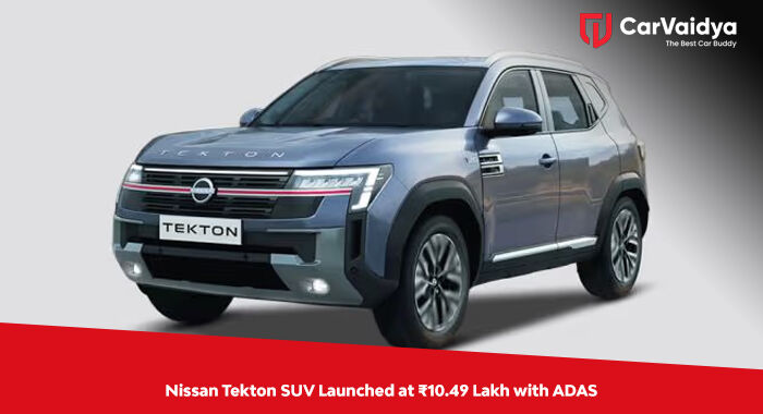   Nissan Tekton SUV Launched at ₹10.49 Lakh with ADAS 