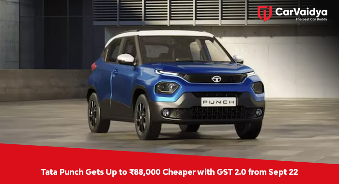 Tata Punch Gets Up to ₹88,000 Cheaper with GST 2.0 from Sept 22