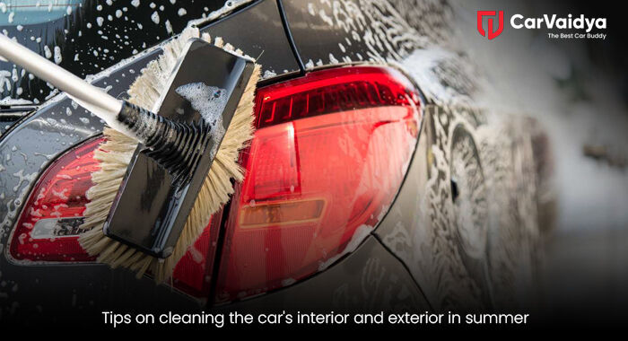 Tips on cleaning the car's interior and exterior in summer