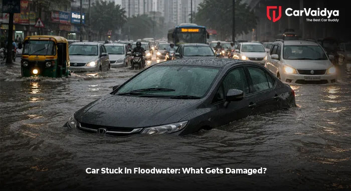 Car Stuck in Floodwater: What Gets Damaged?