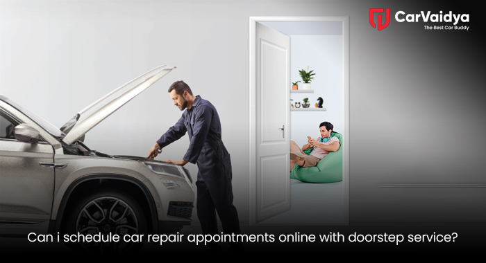 Can i schedule car repair appointments online with doorstep service?