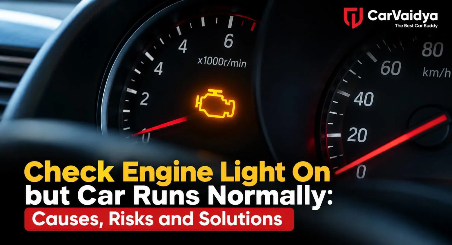 Check Engine Light On but Car Runs Normally: Causes, Risks and Solutions