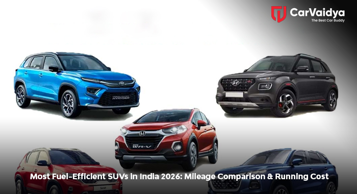 Most Fuel-Efficient SUVs in India 2026: Mileage Comparison & Running Cost