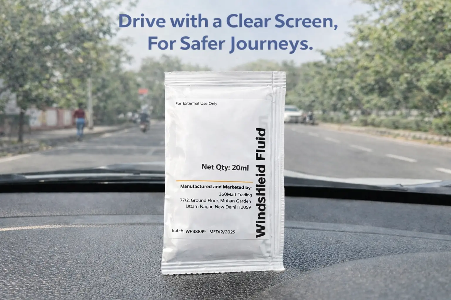 Windshield Cleaning Pouch 20ml