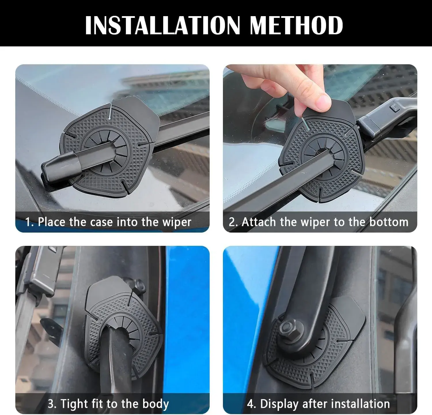 2 Pcs Car Wiper Hole Protection Cover pack of 1