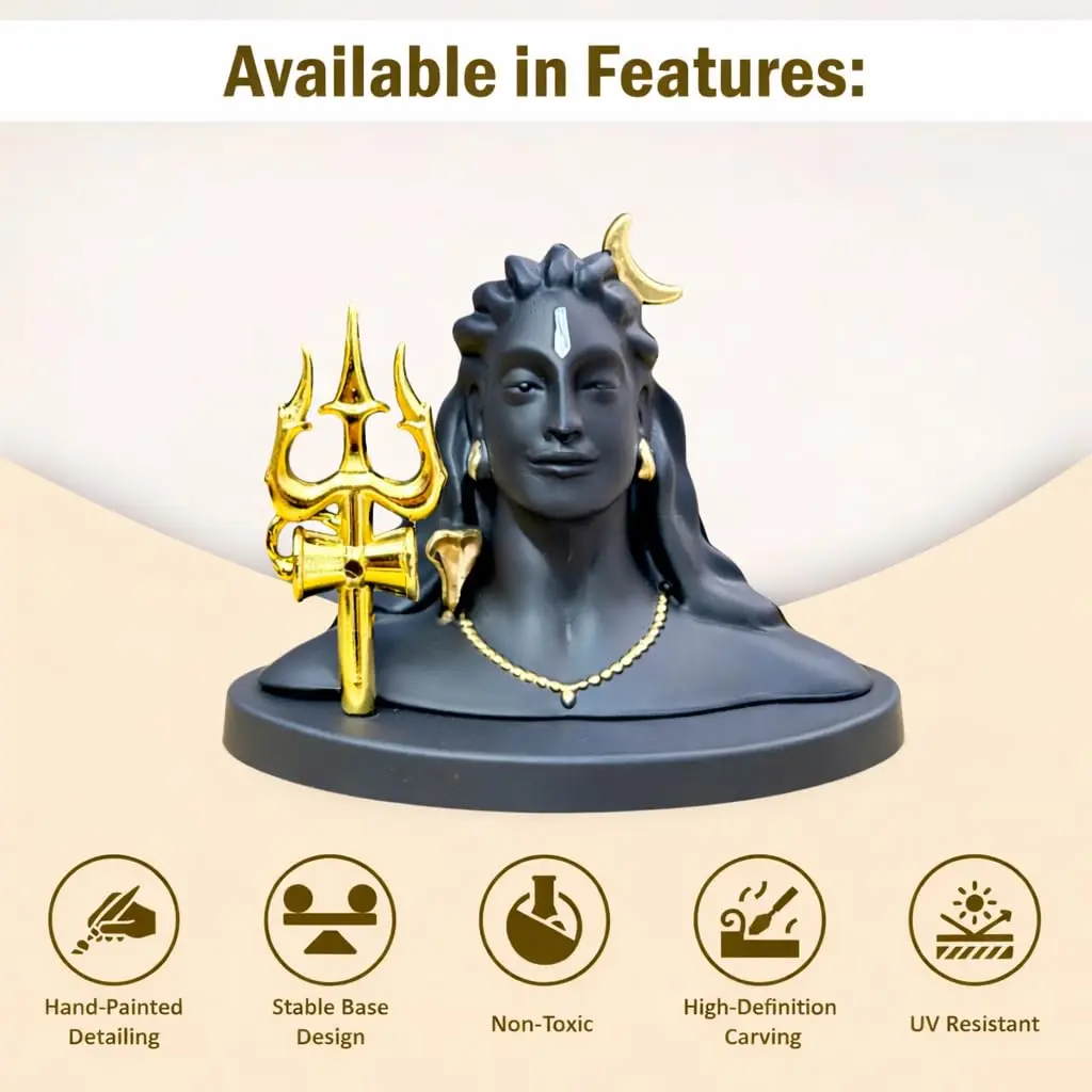 2.5 Inch Adiyogi Idol for Car Dashboard