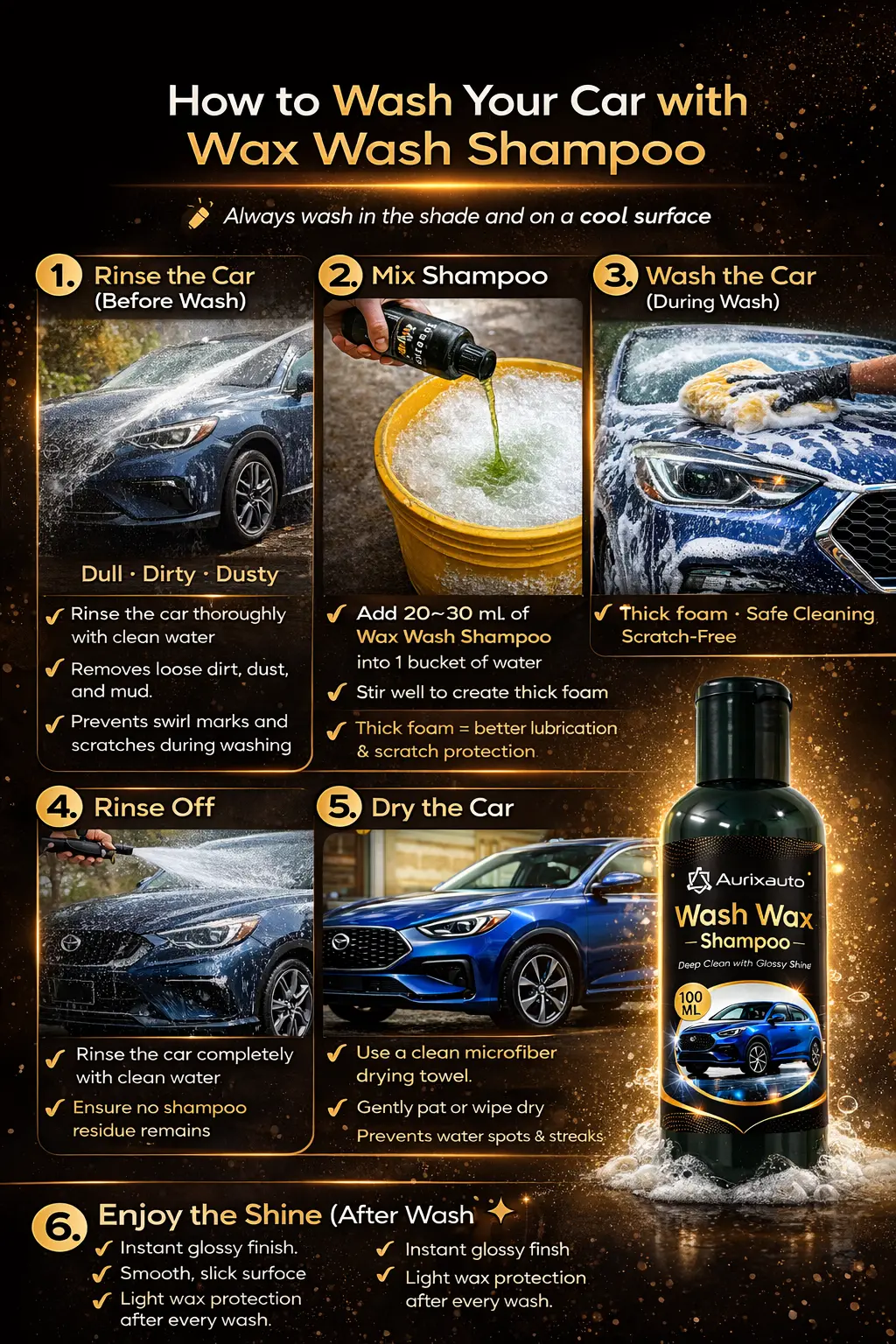 Wash Wax Shampoo 100 ml