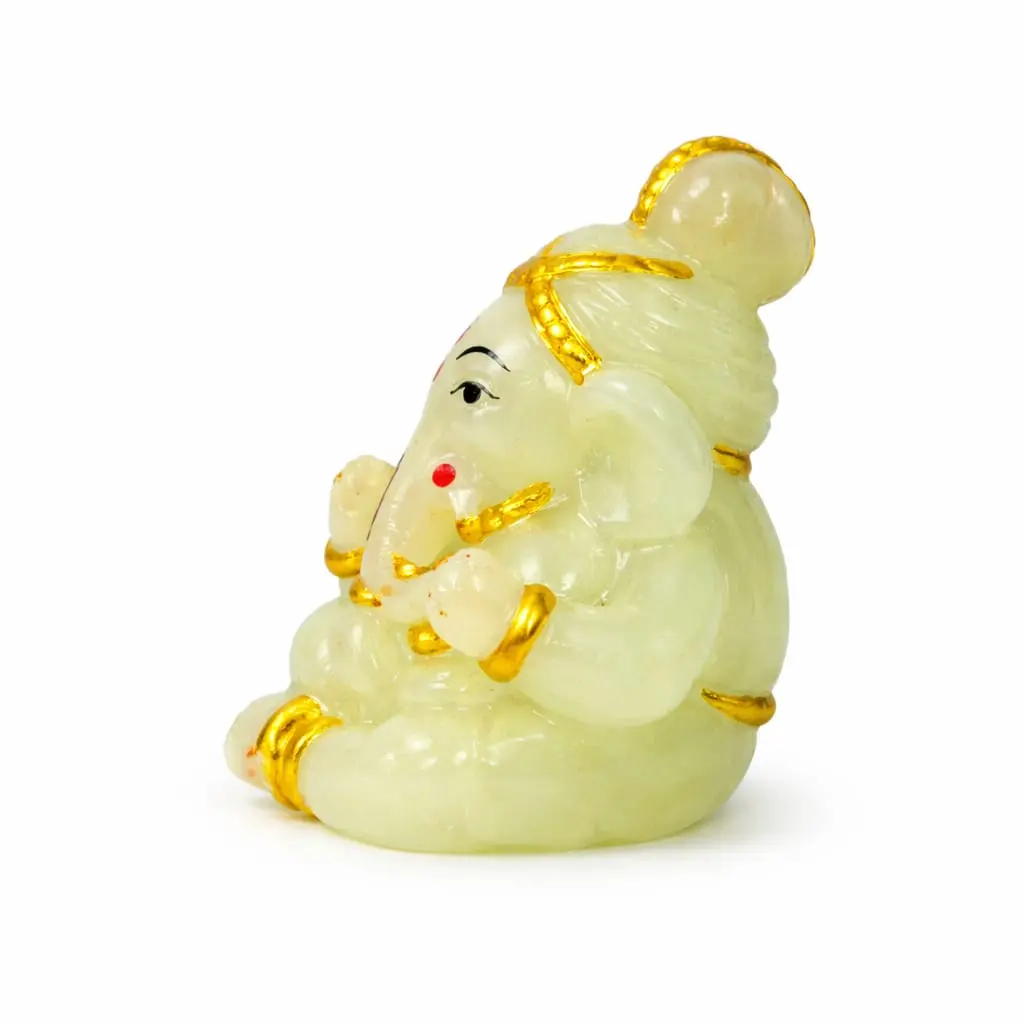Night Glow Ganesh Idol for Car Dashboard