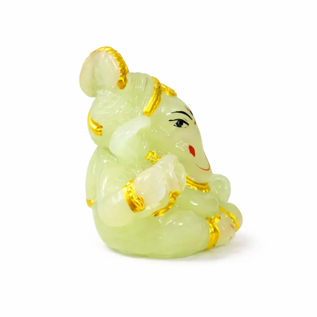 Night Glow Ganesh Idol for Car Dashboard