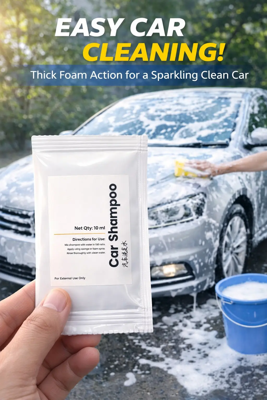 Car Shampoo Pouch 10ml