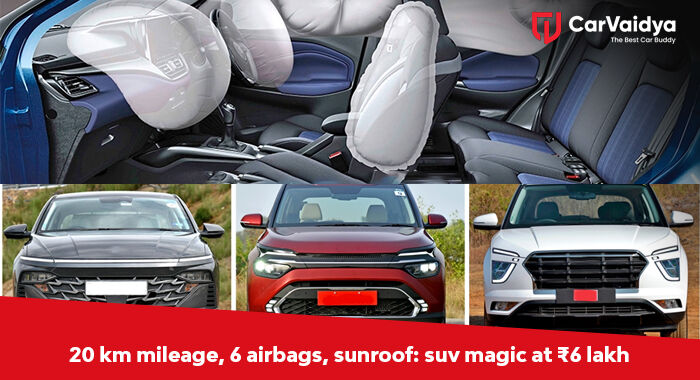 20 km Mileage, 6 Airbags, Sunroof: SUV Magic at ₹6 Lakh