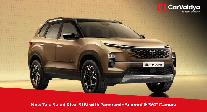 New Tata Safari Rival SUV with Panoramic Sunroof & 360° Camera