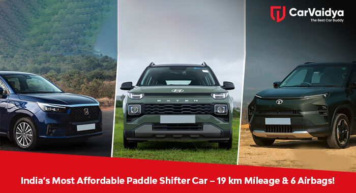 India’s Most Affordable Paddle Shifter Car – 19 km Mileage & 6 Airbags!