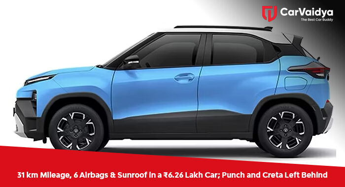 31 km Mileage, 6 Airbags & Sunroof in a ₹6.26 Lakh Car; Punch and Creta Left Behind