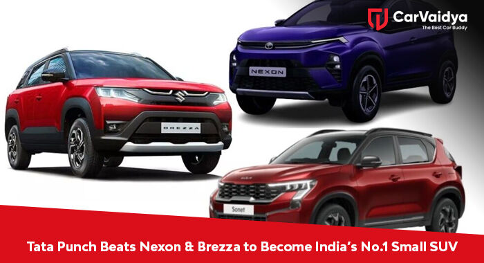 Tata Punch Beats Nexon & Brezza to Become India’s No.1 Small SUV