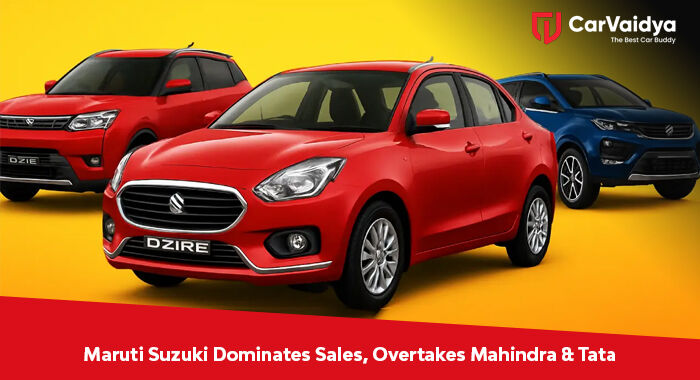 Maruti Suzuki Dominates Sales, Overtakes Mahindra & Tata