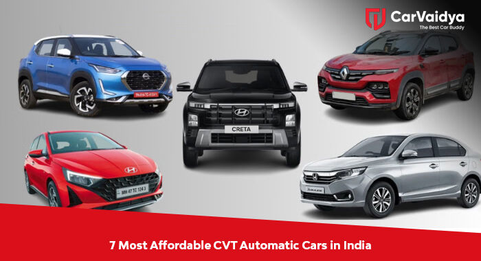 7 Most Affordable CVT Automatic Cars in India