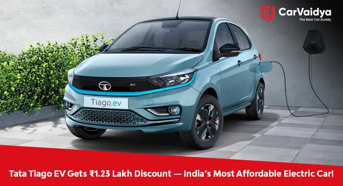Tata Tiago EV Gets ₹1.23 Lakh Discount — India’s Most Affordable Electric Car!