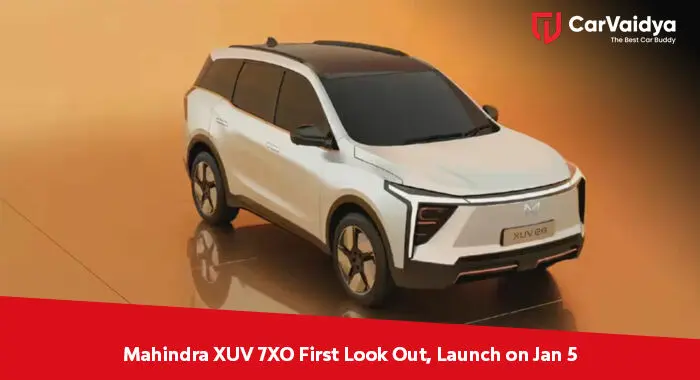 Mahindra XUV 7XO First Look Out, Launch on Jan 5