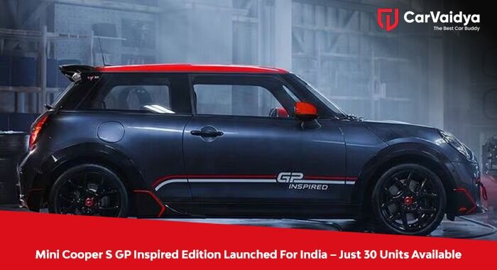 Mini Cooper S GP Inspired Edition Launched For India – Just 30 Units Available