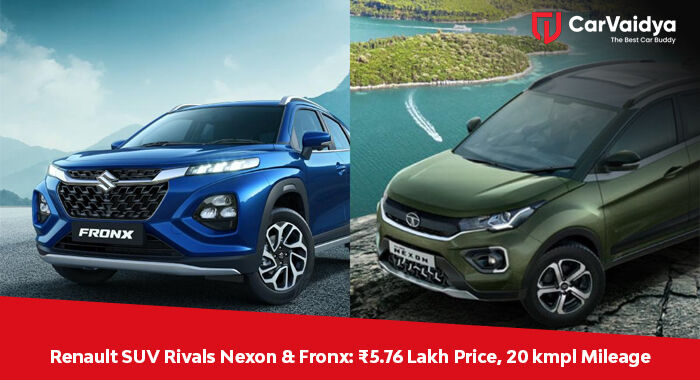 Renault SUV Rivals Nexon & Fronx: ₹5.76 Lakh Price, 20 kmpl Mileage