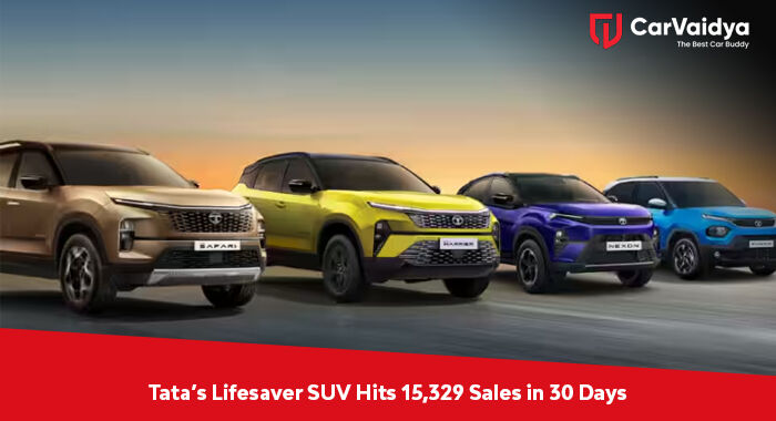 Tata’s Lifesaver SUV Hits 15,329 Sales in 30 Days