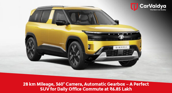 28 km Mileage, 360° Camera, Automatic Gearbox – A Perfect SUV for Daily Office Commute at ₹6.85 Lakh