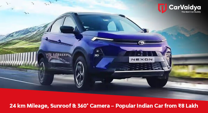 24 km Mileage, Sunroof & 360° Camera – Popular Indian Car from ₹8 Lakh