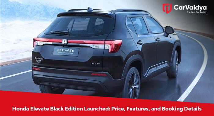 Honda Elevate Black Edition Launched: Price, Features, and Booking Details