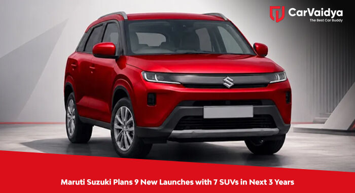 Maruti Suzuki Plans 9 New Launches with 7 SUVs in Next 3 Years