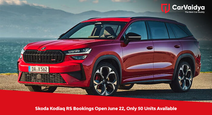 Skoda Kodiaq RS Bookings Open June 22, Only 50 Units Available