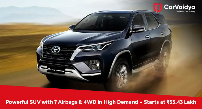 Powerful SUV with 7 Airbags & 4WD in High Demand – Starts at ₹33.43 Lakh