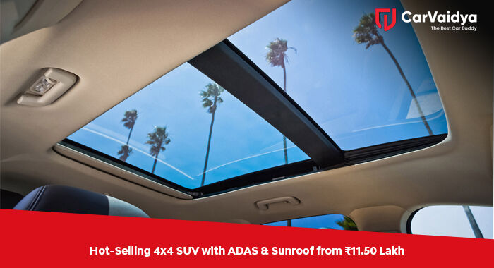 Hot-Selling 4x4 SUV with ADAS & Sunroof from ₹11.50 Lakh