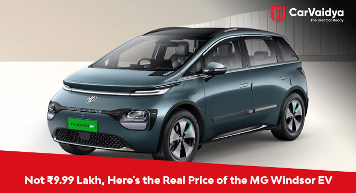 Not ₹9.99 Lakh, Here's the Real Price of the MG Windsor EV