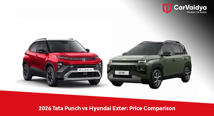 2026 Tata Punch vs Hyundai Exter: Price Comparison