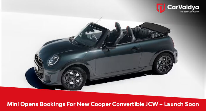 Mini Opens Bookings For New Cooper Convertible JCW – Launch Soon