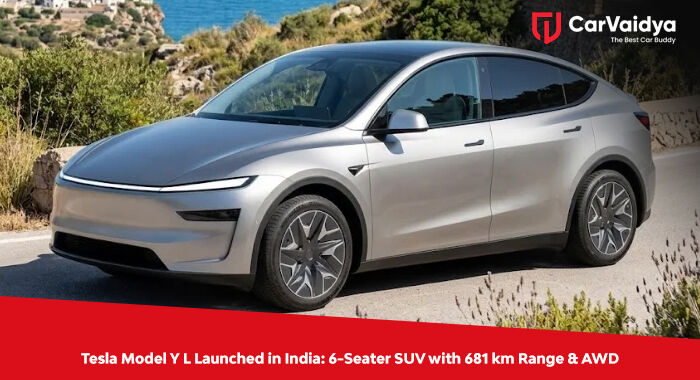 Tesla Model Y L Launched in India: 6-Seater SUV with 681 km Range & AWD