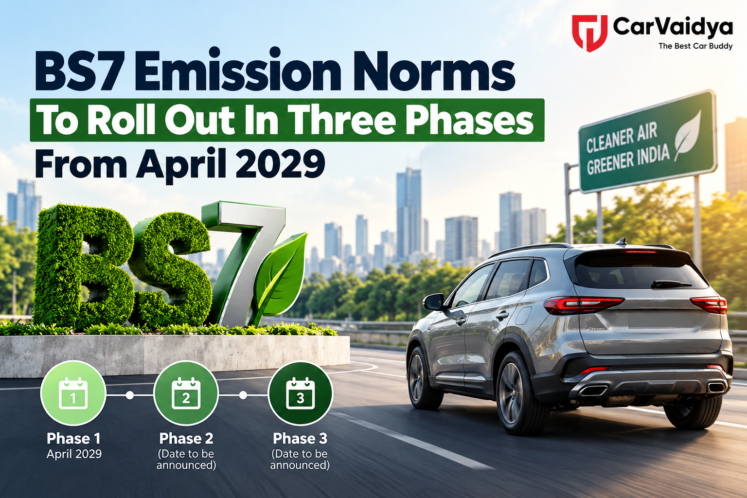 BS7 Emission Norms To Roll Out In Three Phases From April 2029