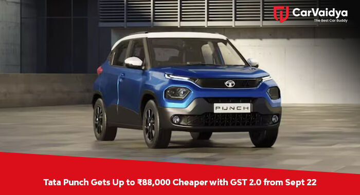 Tata Punch Gets Up to ₹88,000 Cheaper with GST 2.0 from Sept 22