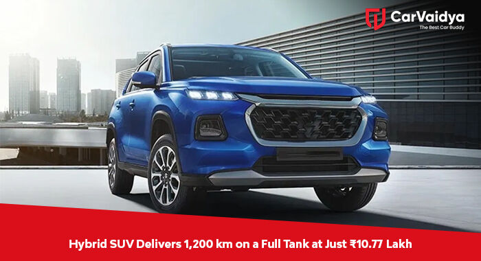 Hybrid SUV Delivers 1,200 km on a Full Tank at Just ₹10.77 Lakh