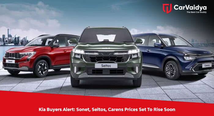 Kia Buyers Alert: Sonet, Seltos, Carens Prices Set To Rise Soon