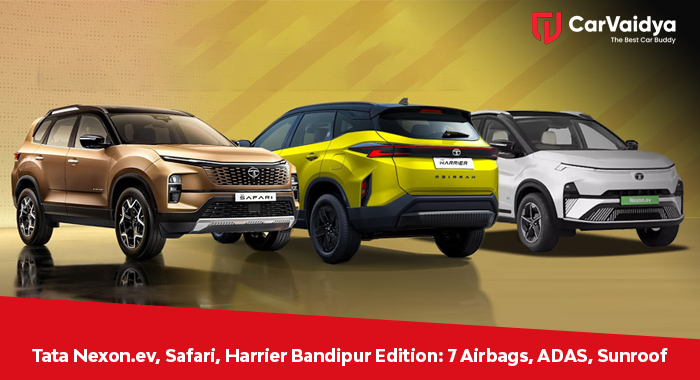 Tata Nexon.ev, Safari, Harrier Bandipur Edition: 7 Airbags, ADAS, Sunroof