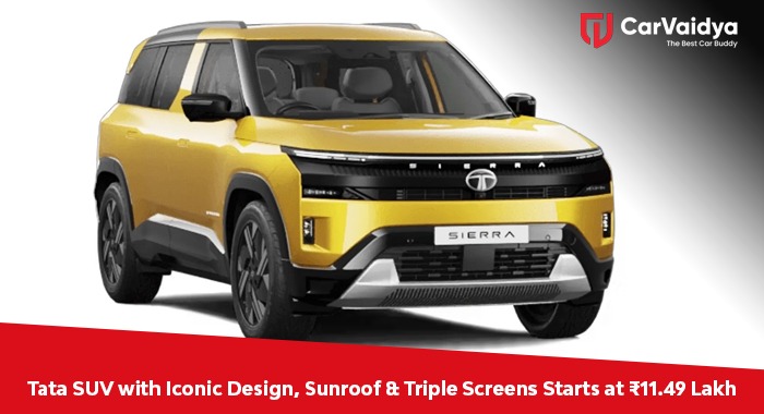 Tata SUV with Iconic Design, Sunroof & Triple Screens Starts at ₹11.49 Lakh
