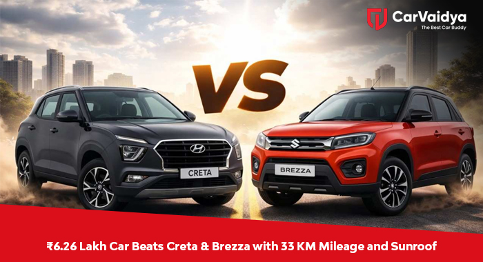 ₹6.26 Lakh Car Beats Creta & Brezza with 33 KM Mileage and Sunroof