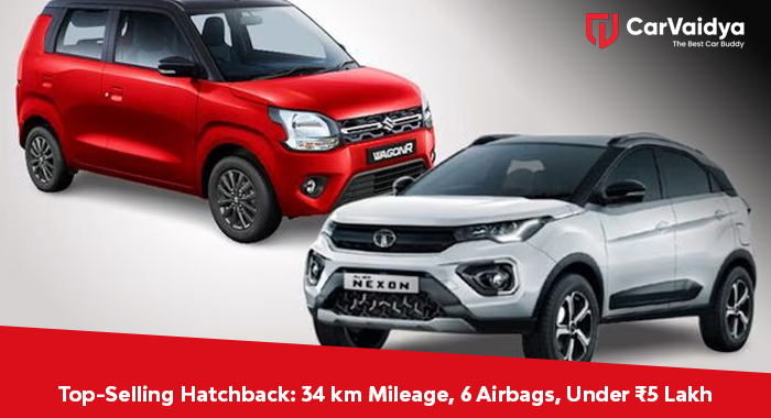 Top-Selling Hatchback: 34 km Mileage, 6 Airbags, Under ₹5 Lakh