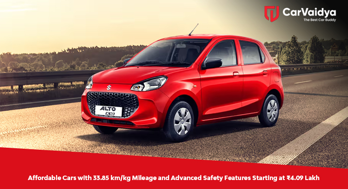 Affordable Cars with 33.85 km/kg Mileage and Advanced Safety Features Starting at ₹4.09 Lakh
