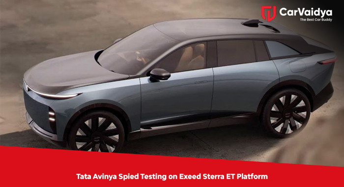 Tata Avinya Spied Testing on Exeed Sterra ET Platform
